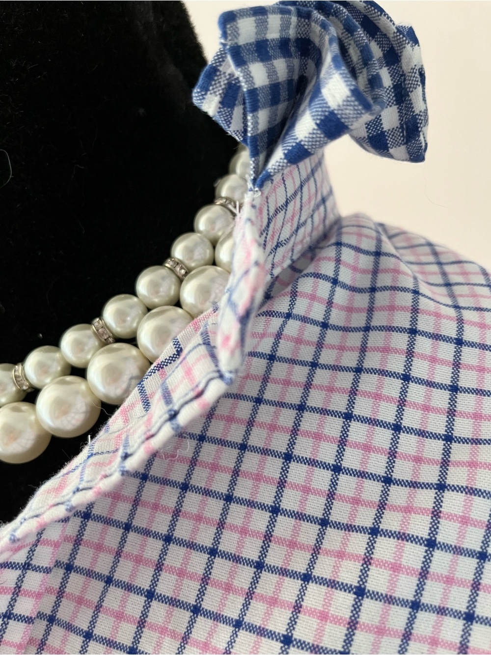Ralph Lauren Pink and Blue Check Button-Down Shirt